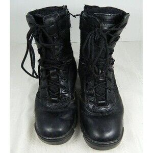 Bates Tactical Sport 8" Womens Size 7 Black Leather  Combat Side Zip Boots